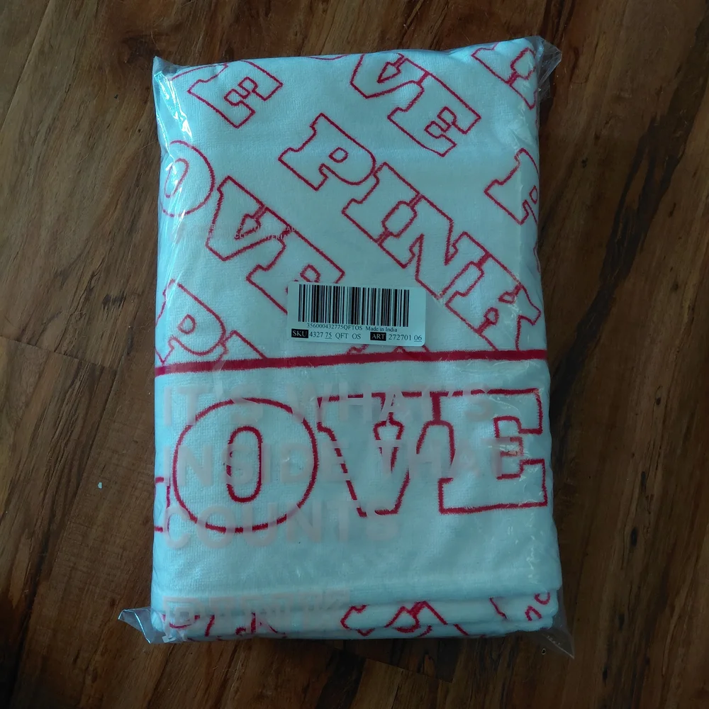 Pink Love Beach Towel